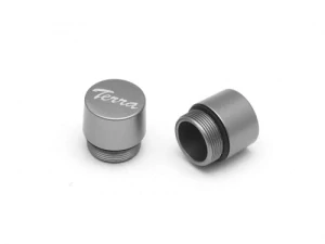 Náhradní krytky středů kol řady TERRA, Gun Metal, 1 pár