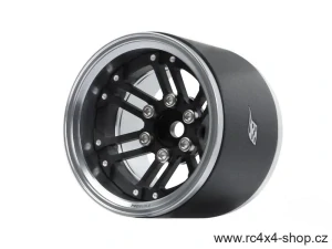 Boom Racing ProBuild™ 1.9" Extra Wide TWS Adjustable Beadlocks Platinová/Matně černá