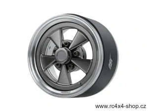 Boom Racing ProBuild™ 1.9" Street Mag Classic Beadlock Wheels Platinum/Gun Metal, 1 pár